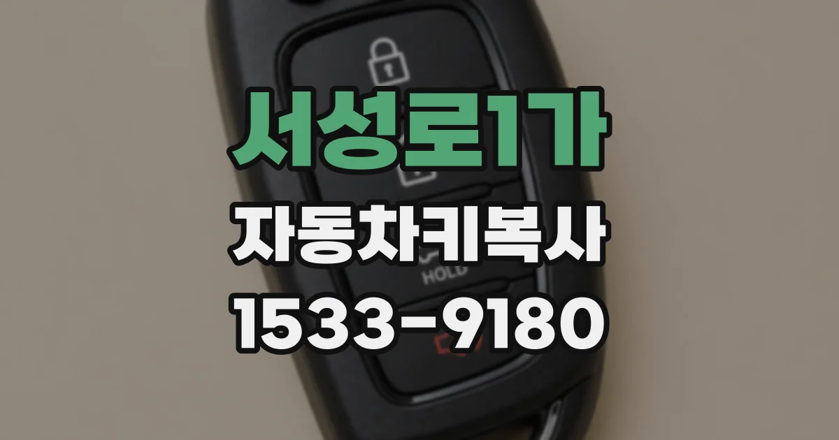 서성로1가 자동차키복사