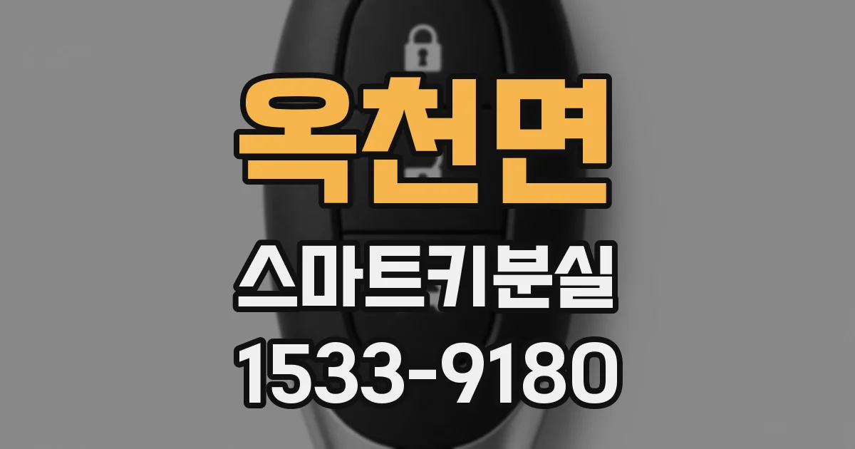 옥천면 스마트키분실