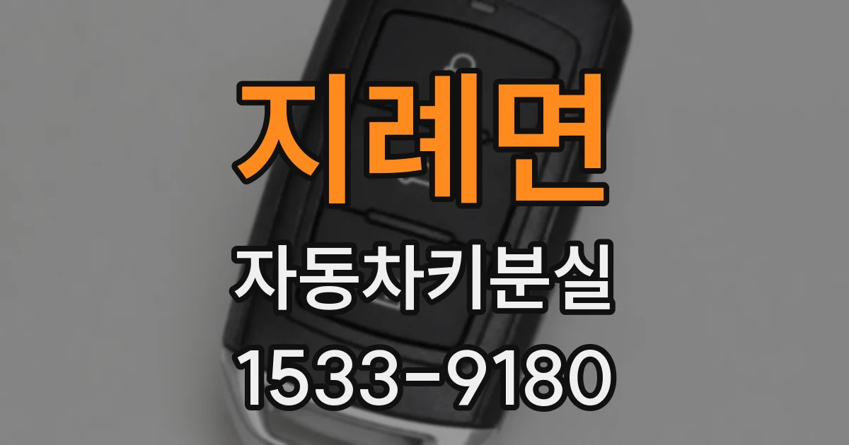 지례면 자동차키분실