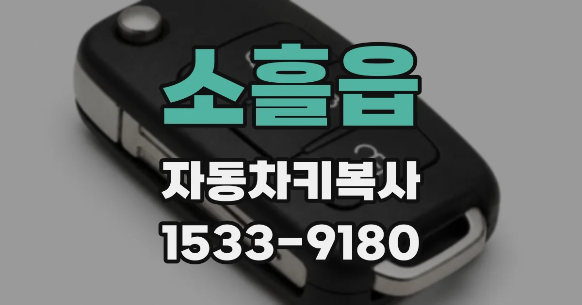 소흘읍 자동차키복사