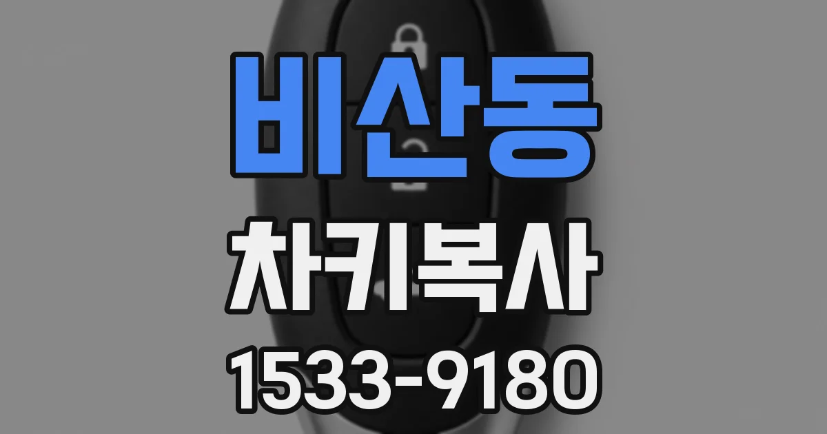 비산동 차키복사