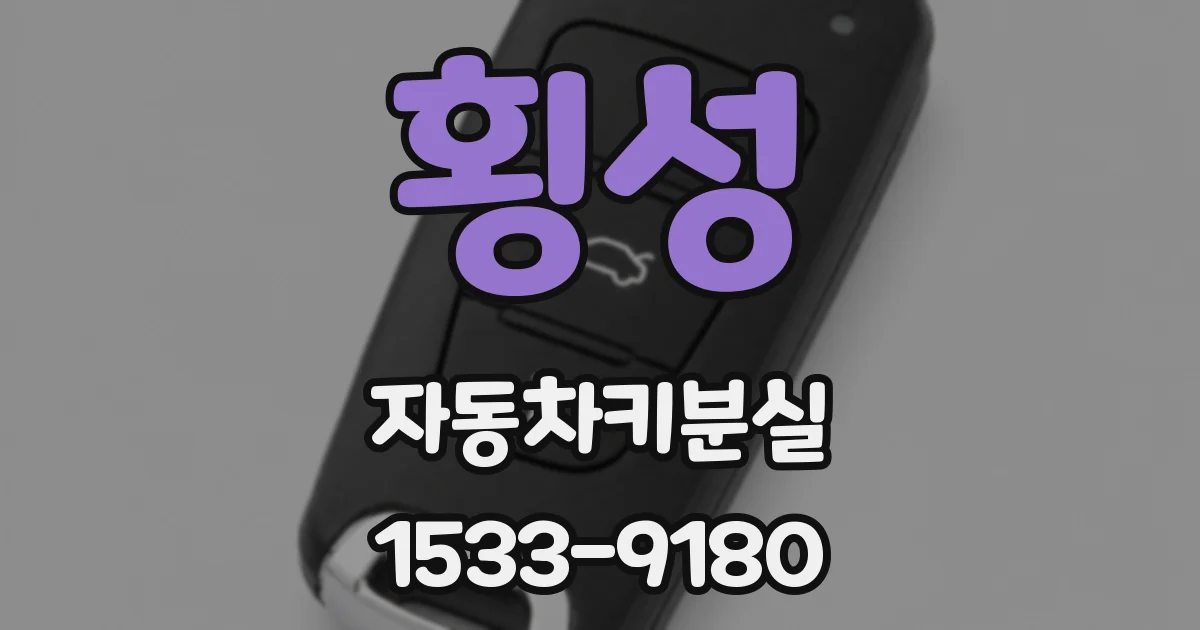 횡성 자동차키분실