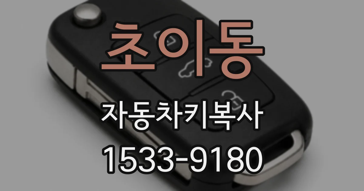 초이동 자동차키복사