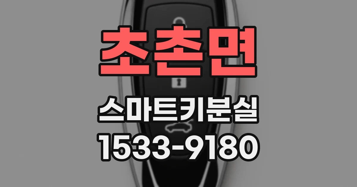 초촌면 스마트키분실