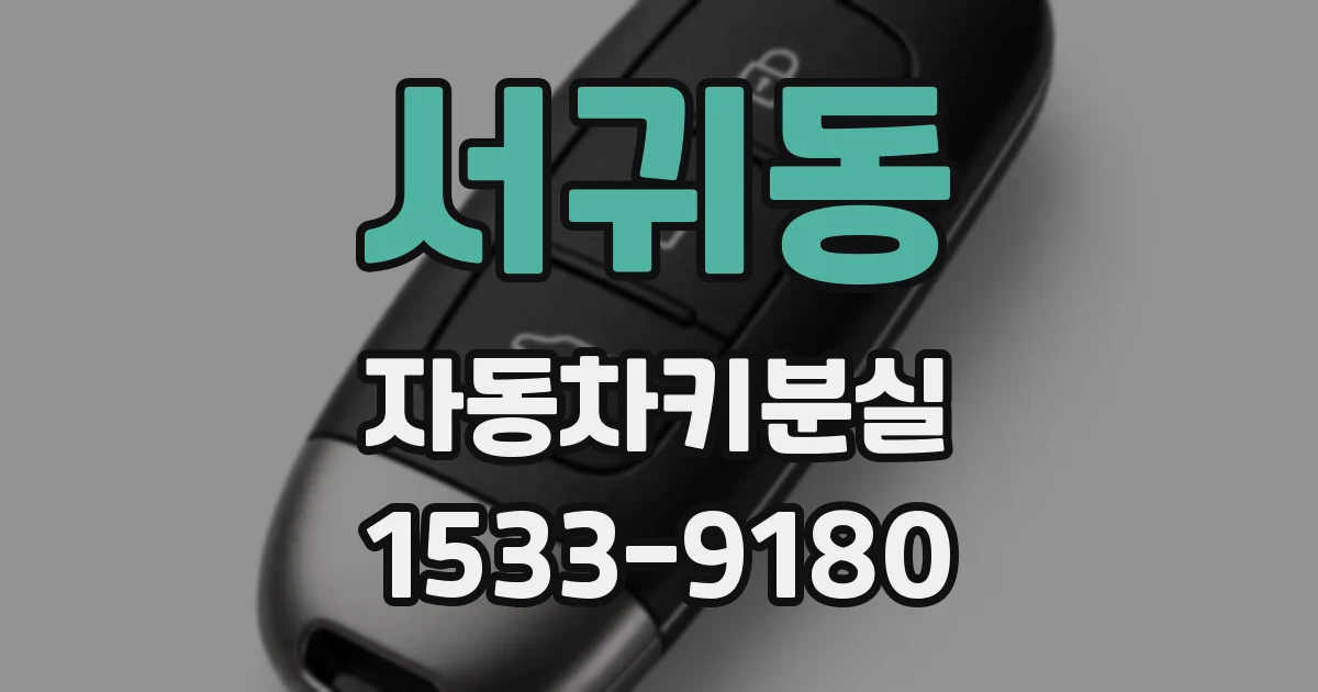 서귀동 자동차키분실