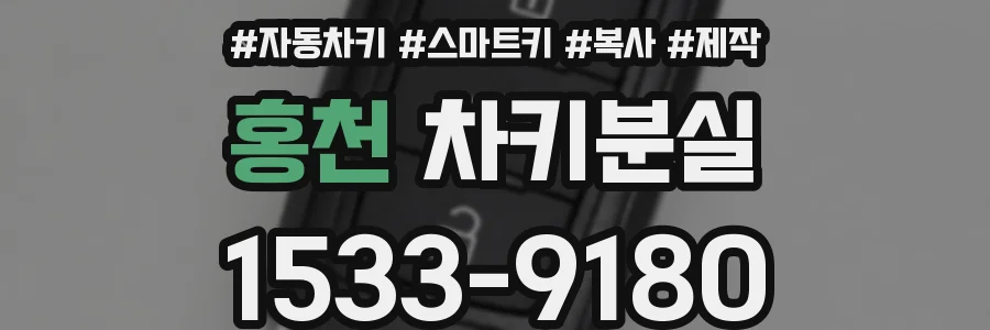 홍천 차키분실