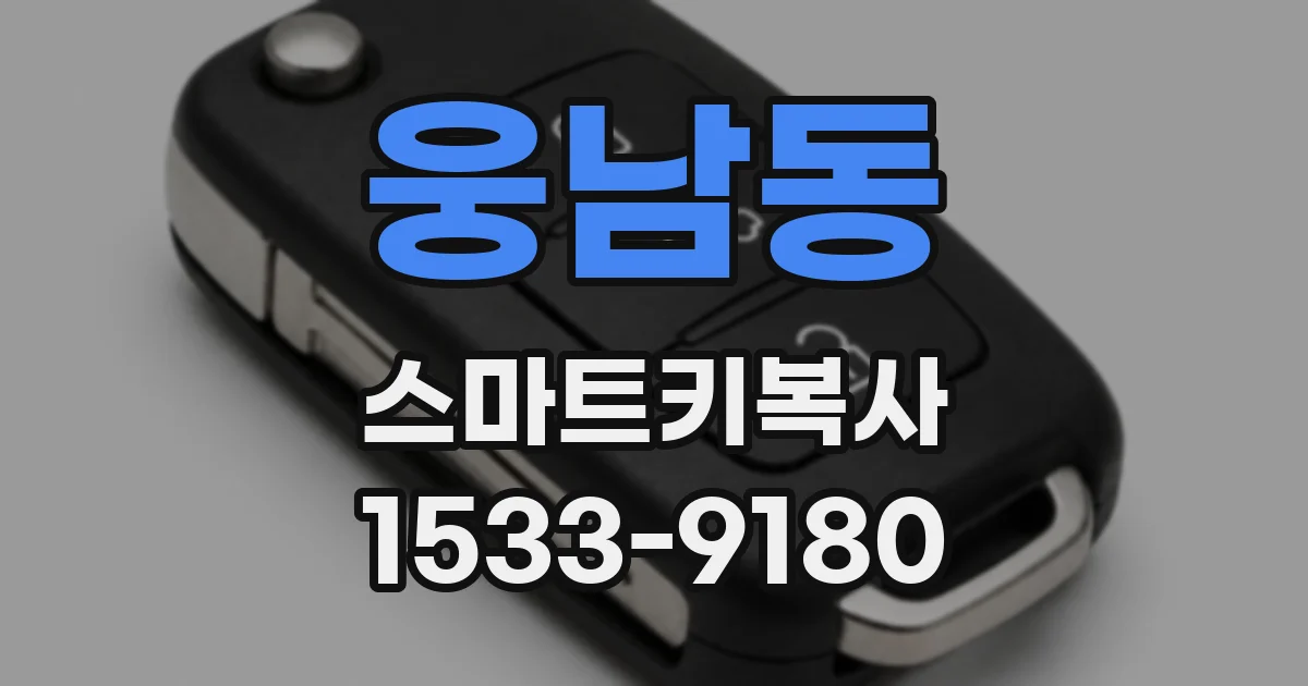 웅남동 스마트키복사