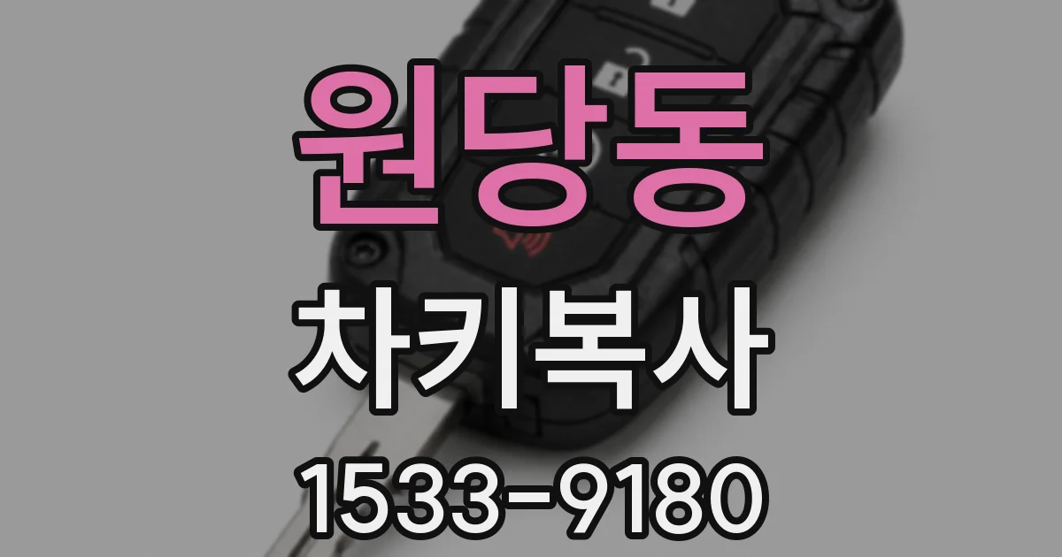 원당동 차키복사