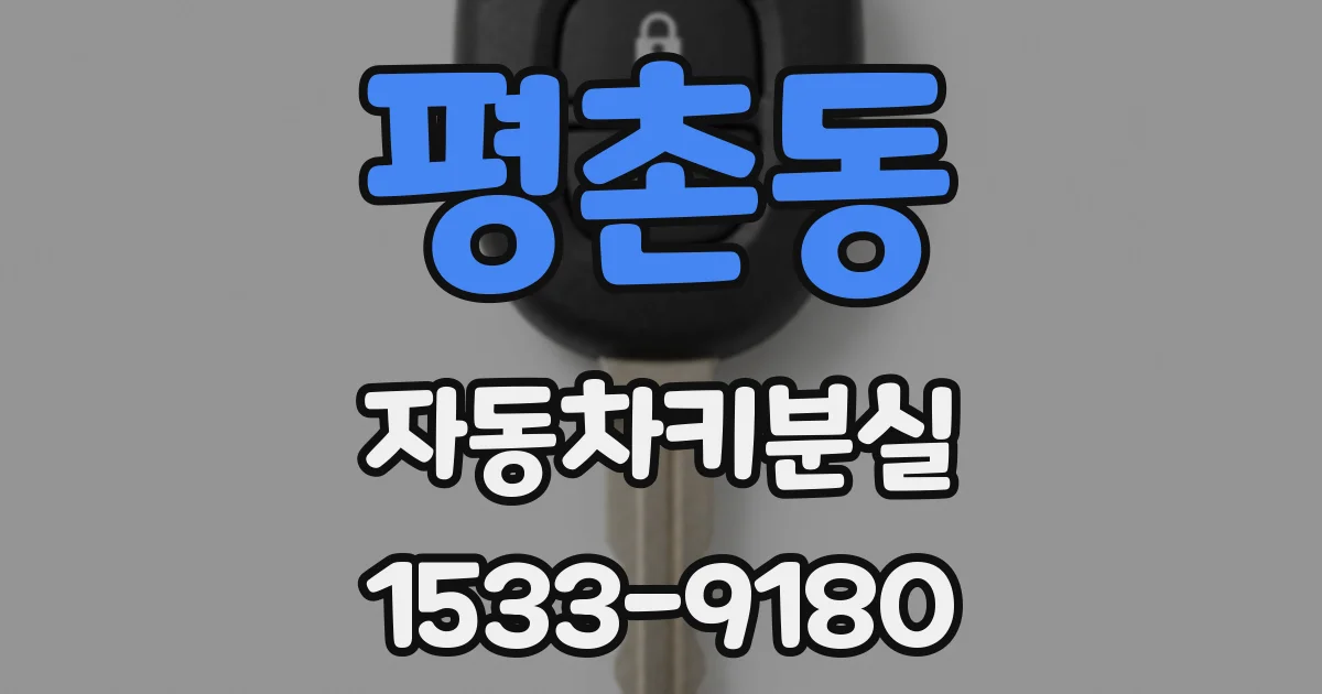 평촌동 자동차키분실