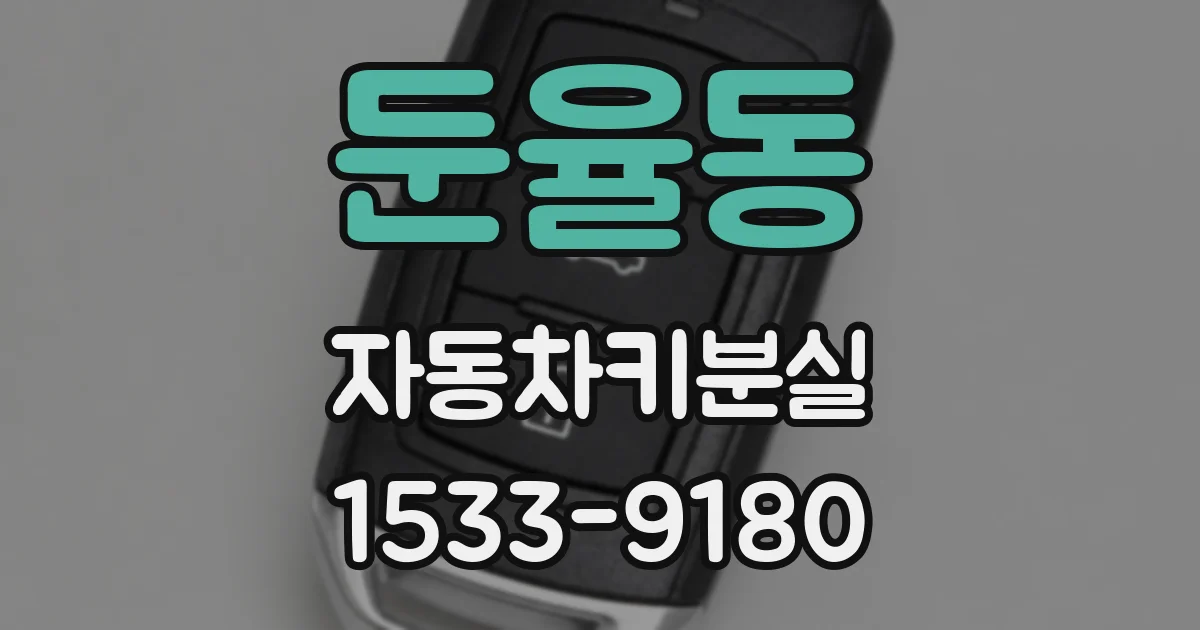 둔율동 자동차키분실