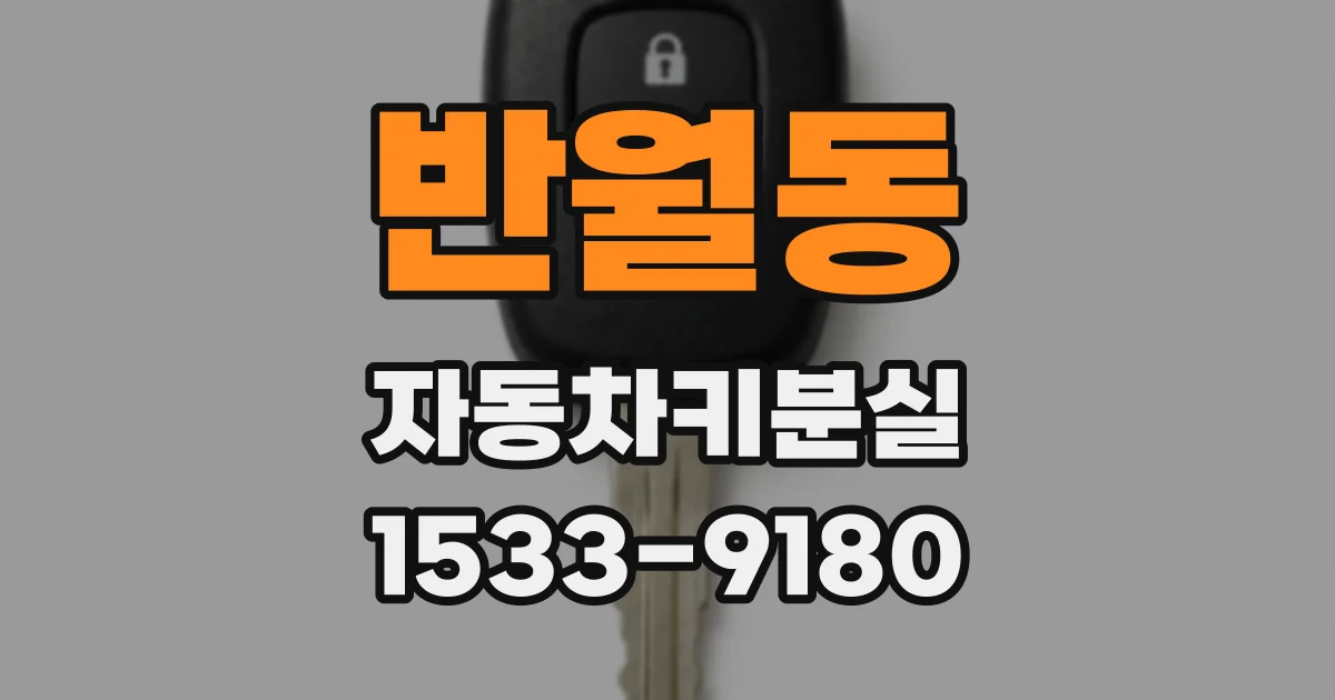 반월동 자동차키분실