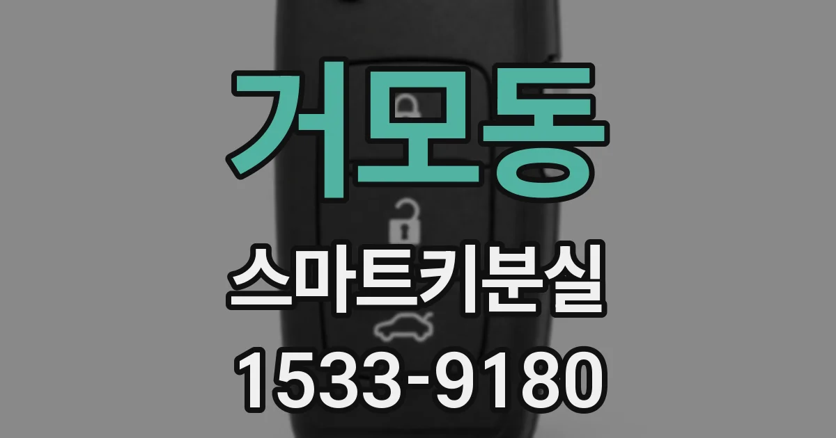 거모동 스마트키분실
