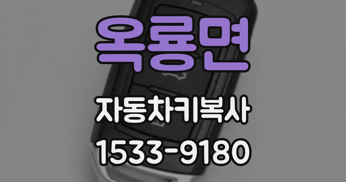 옥룡면 자동차키복사