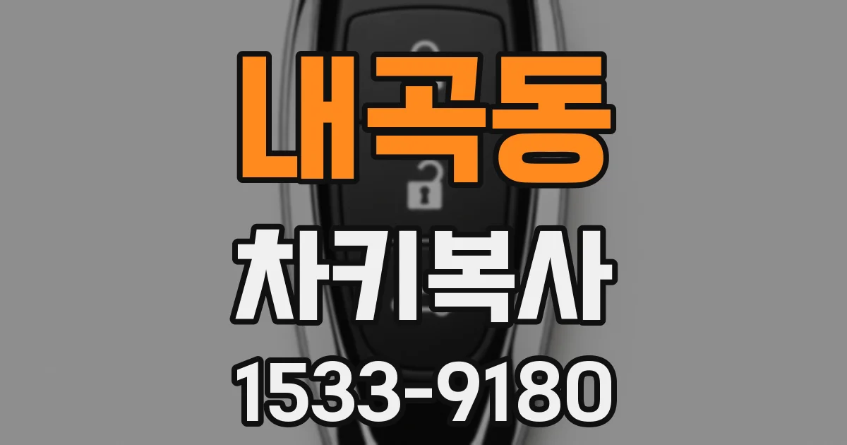 내곡동 차키복사