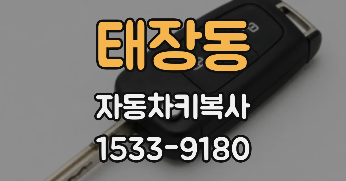 태장동 자동차키복사