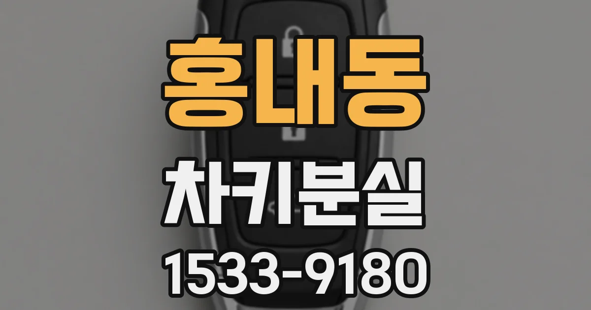 홍내동 차키분실