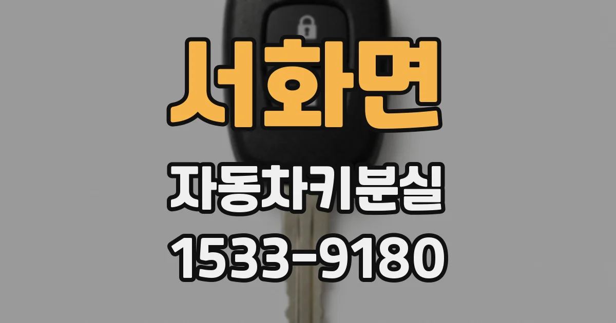 서화면 자동차키분실