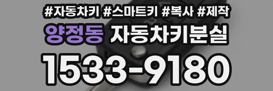 양정동 자동차키분실