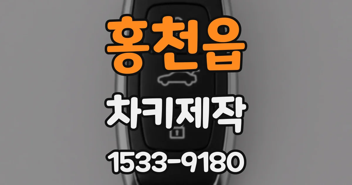 홍천읍 차키제작