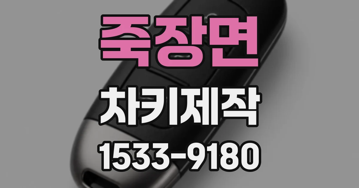 죽장면 차키제작