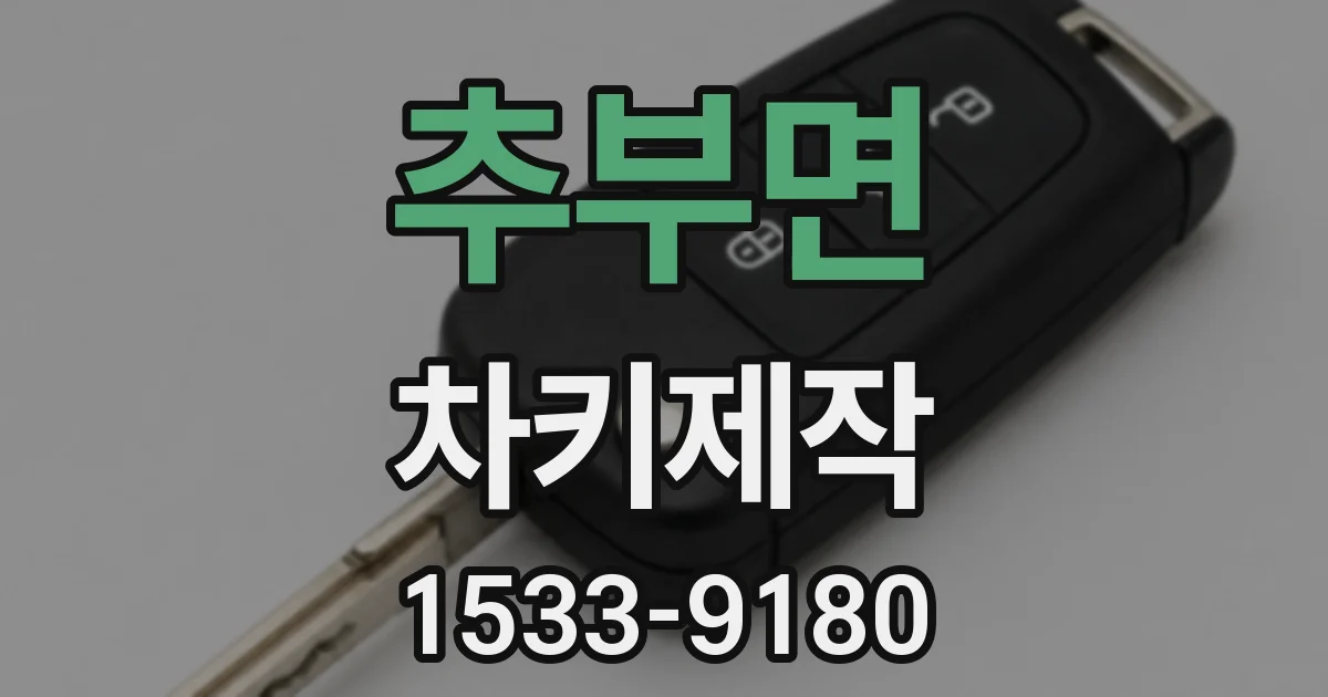 추부면 차키제작