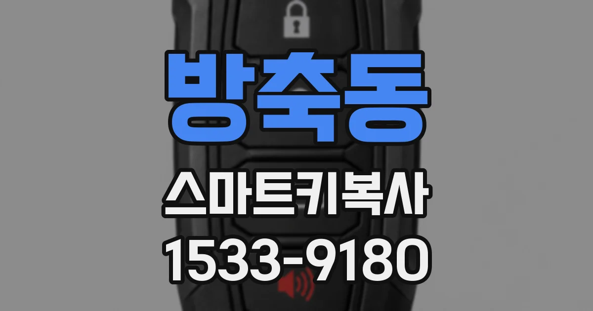 방축동 스마트키복사