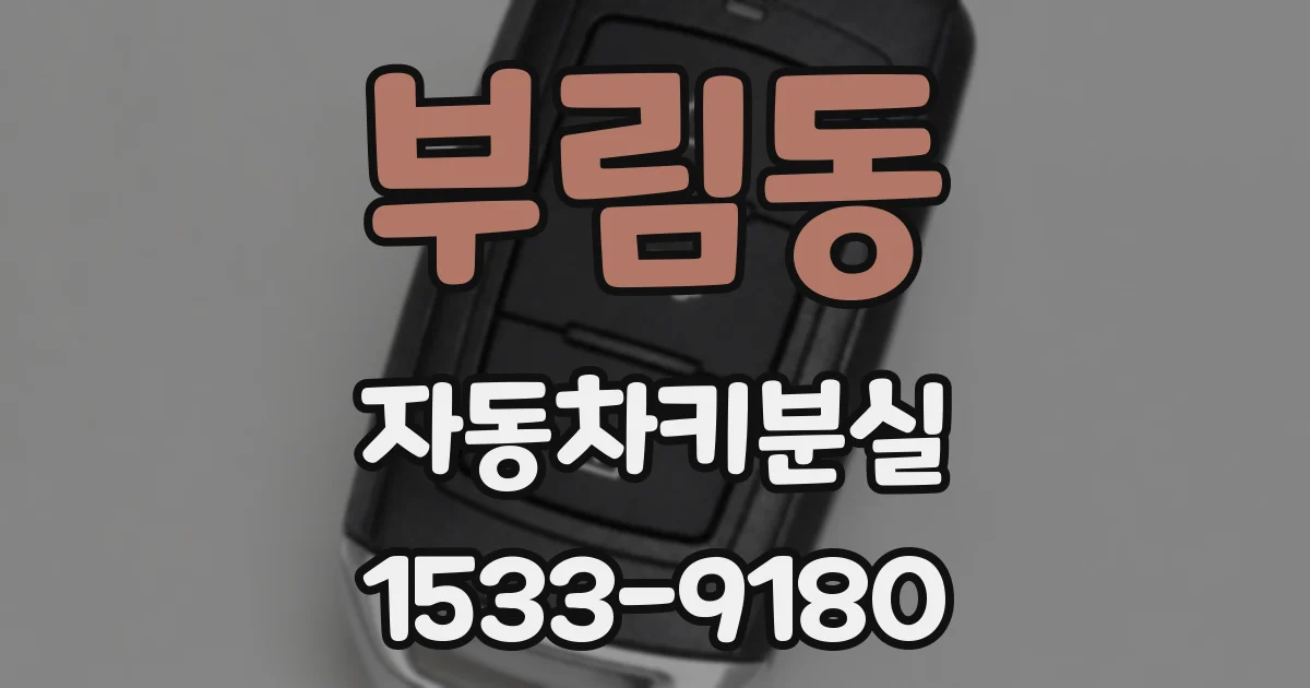 부림동 자동차키분실