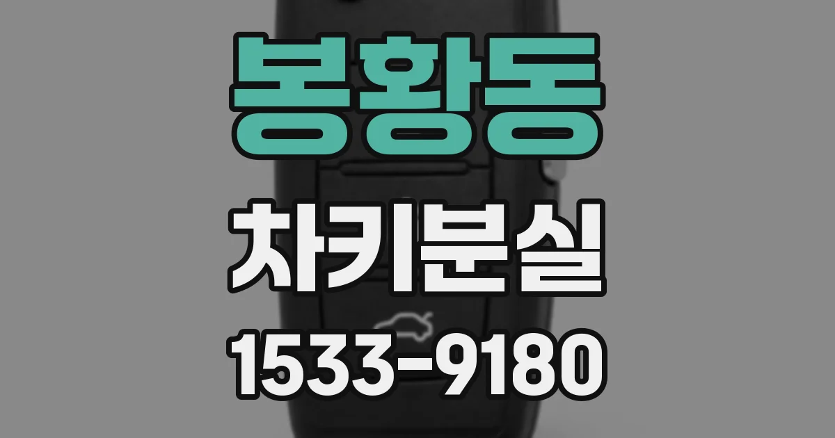 봉황동 차키분실