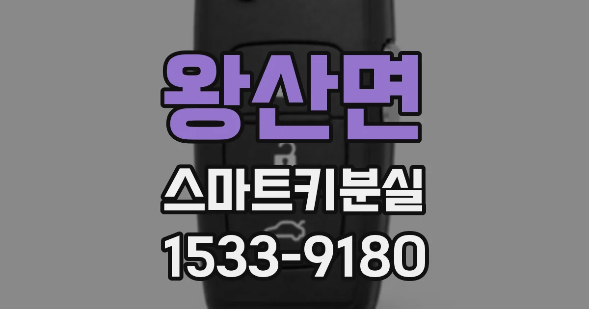 왕산면 스마트키분실