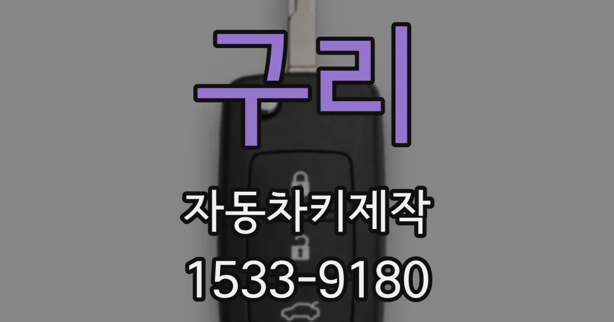 구리 자동차키제작