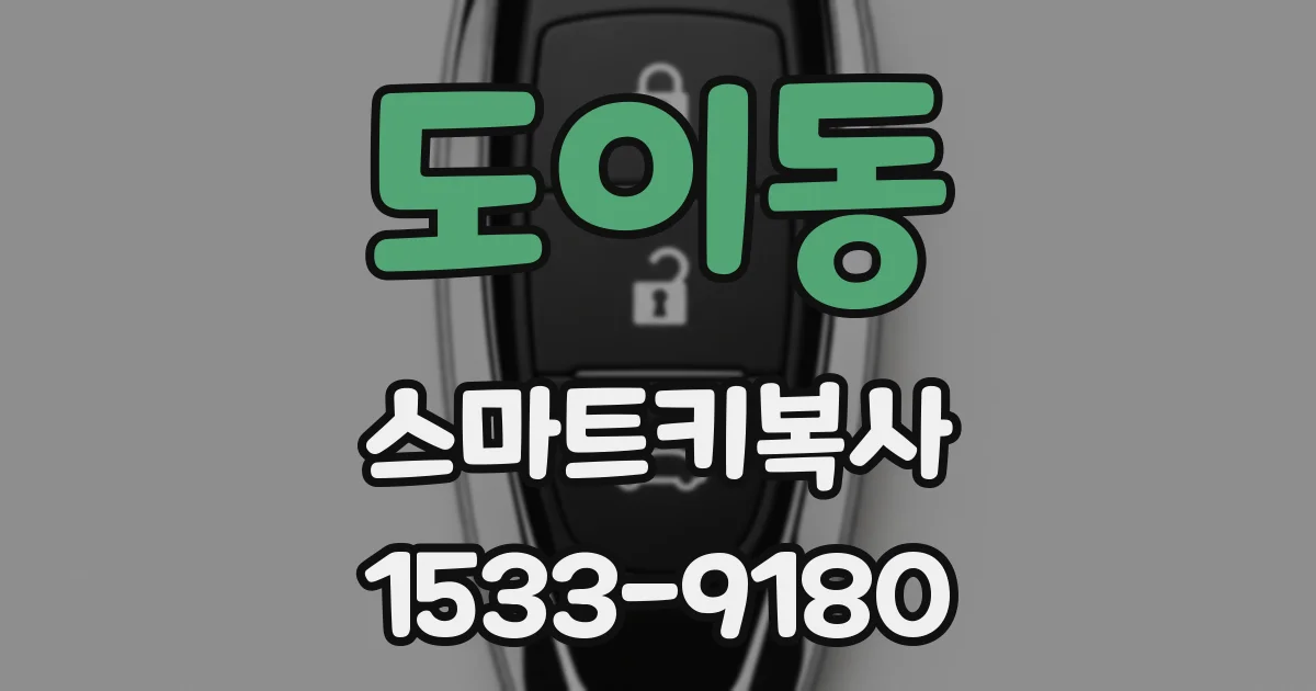 도이동 스마트키복사