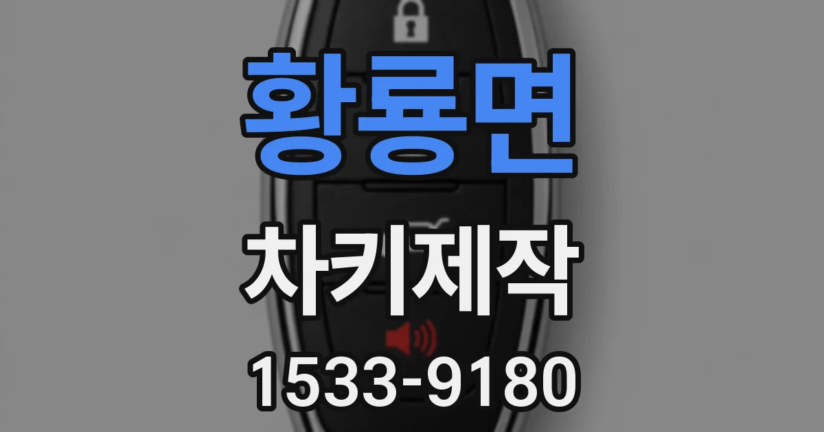황룡면 차키제작