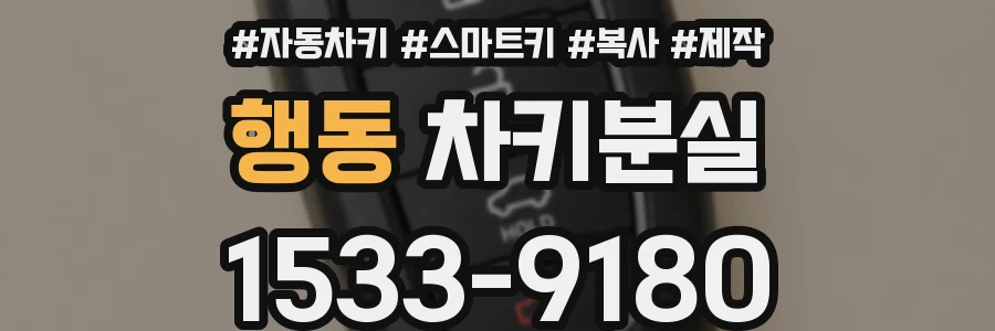 행동 차키분실