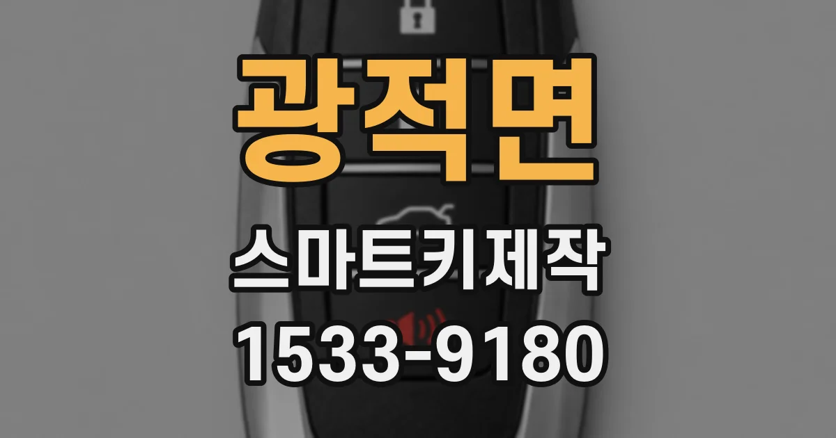 광적면 스마트키제작