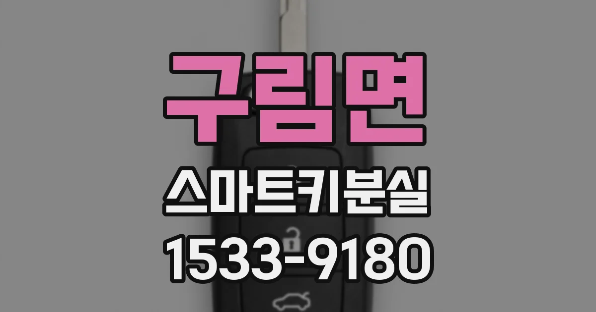 구림면 스마트키분실