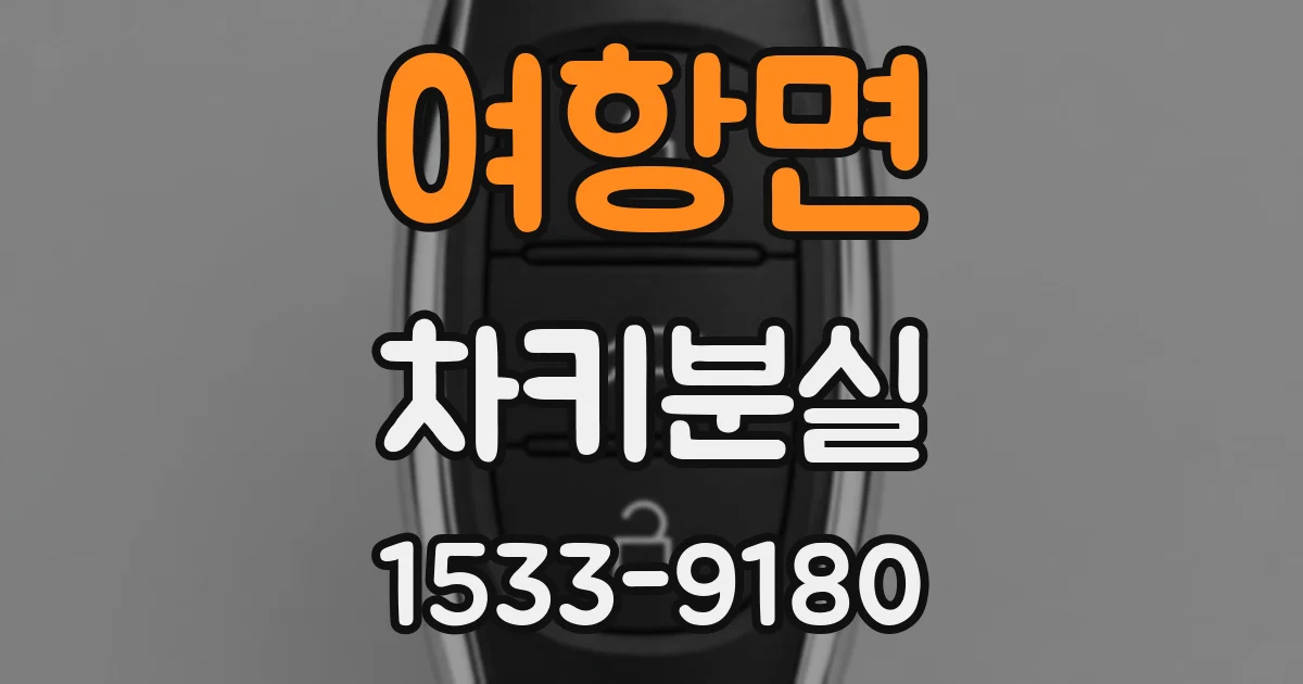 여항면 차키분실
