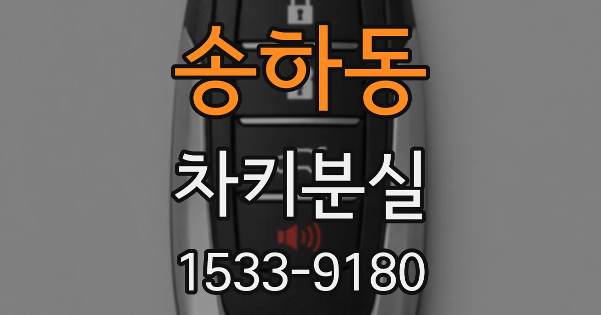 송하동 차키분실