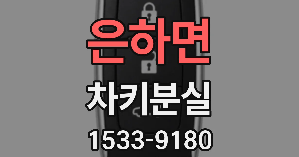 은하면 차키분실