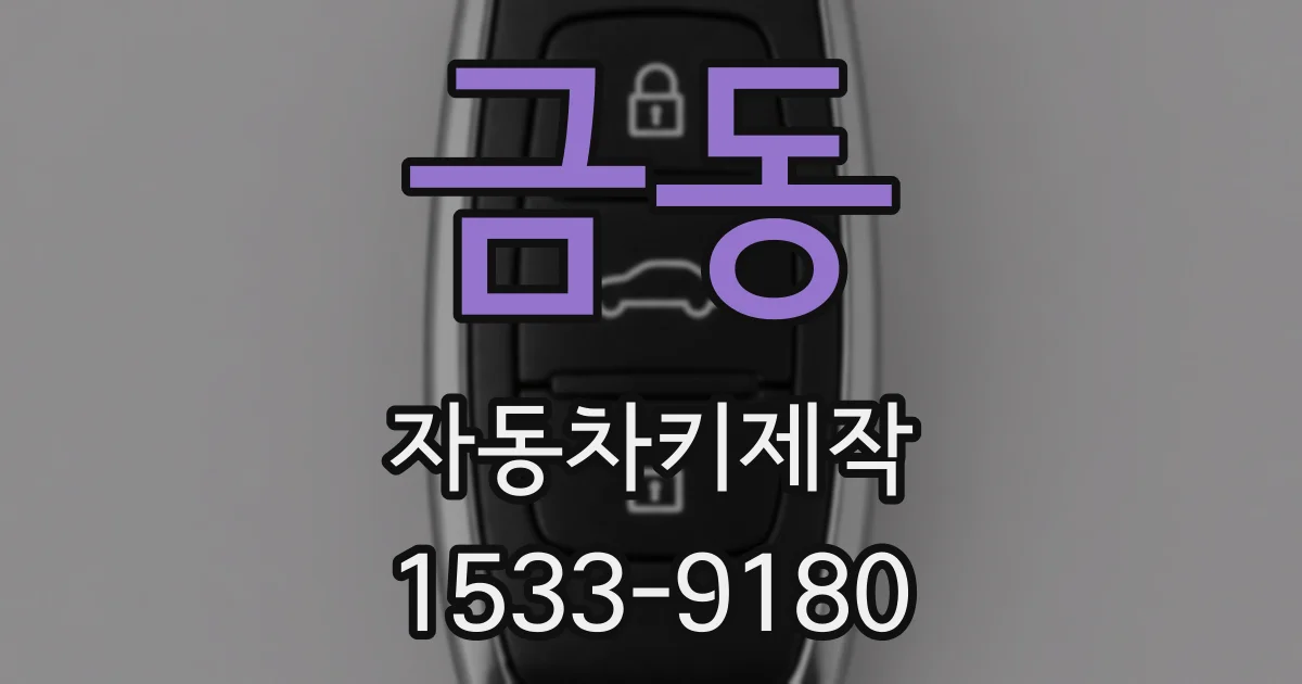 금동 자동차키제작
