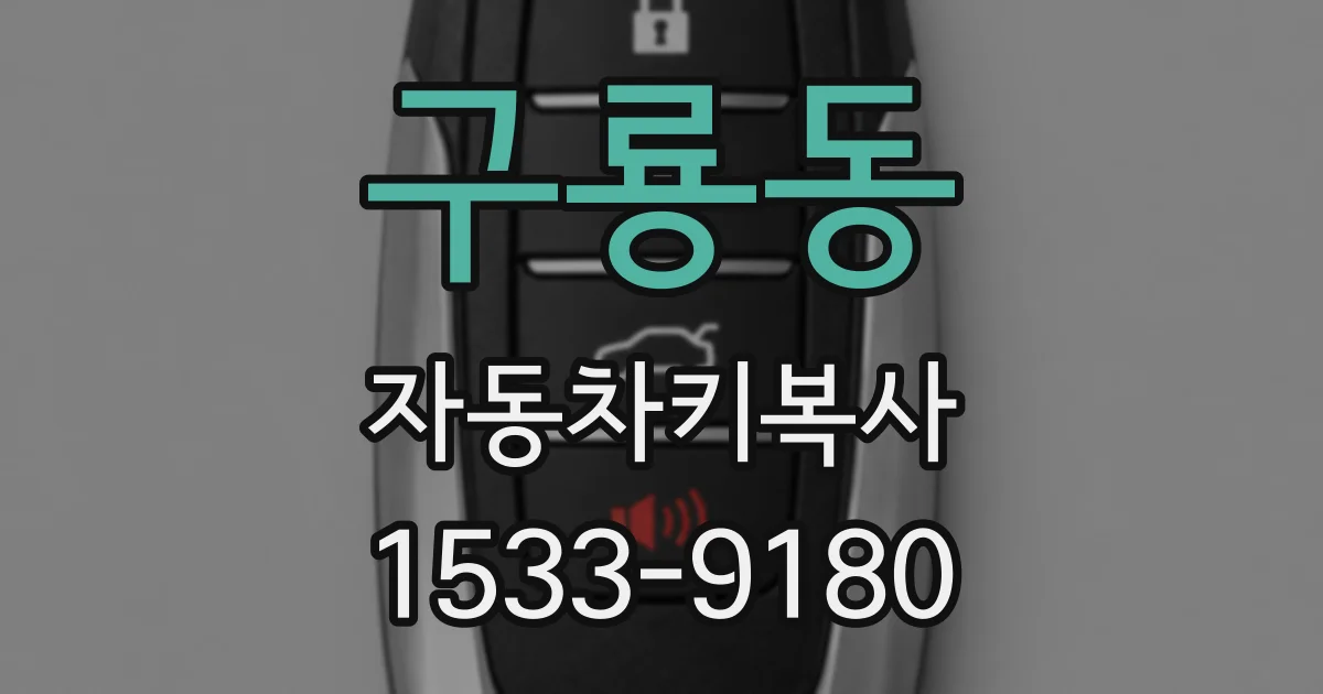 구룡동 자동차키복사