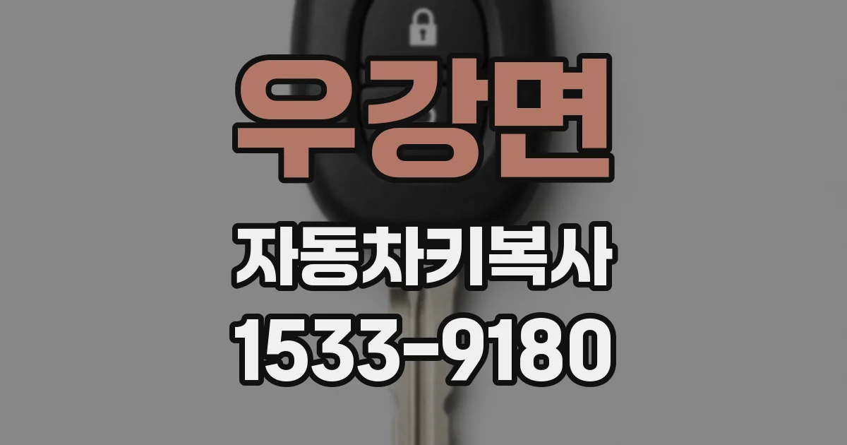 우강면 자동차키복사