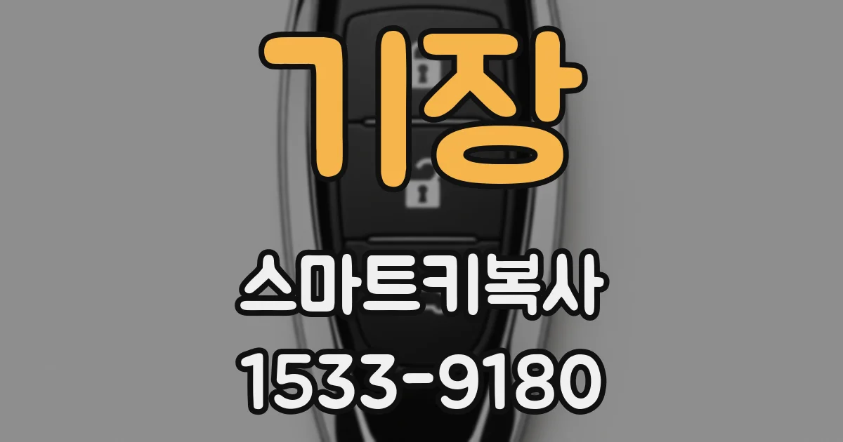 기장 스마트키복사