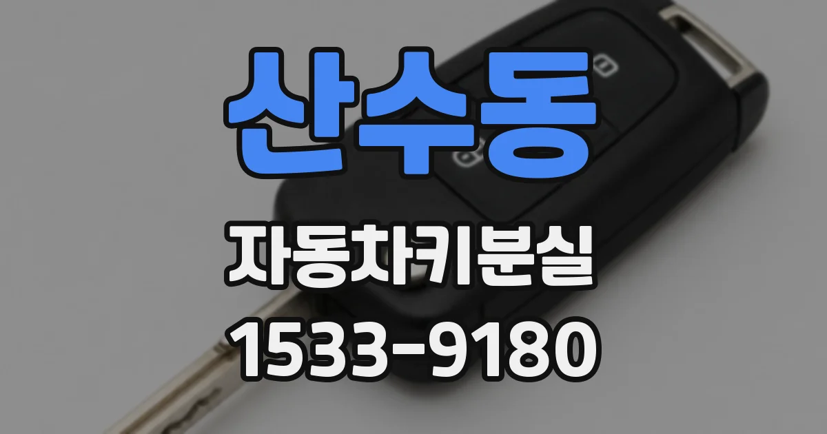 산수동 자동차키분실