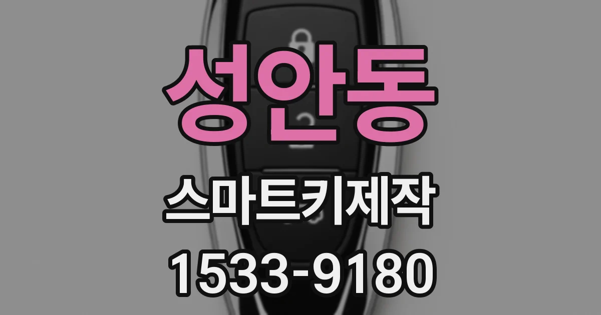 성안동 스마트키제작