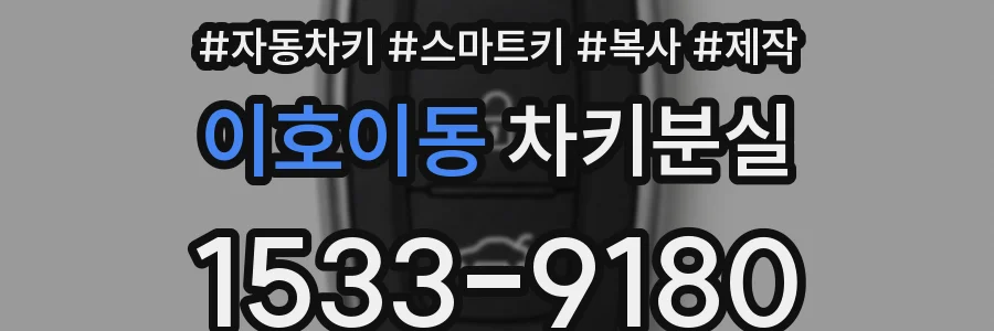 이호이동 차키분실