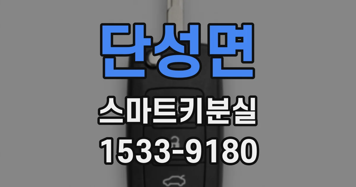 단성면 스마트키분실