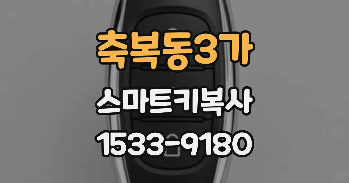 축복동3가 스마트키복사