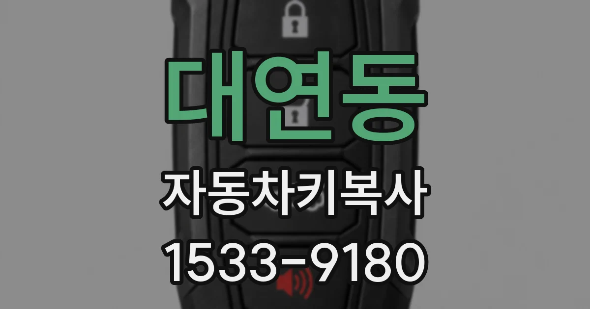 대연동 자동차키복사