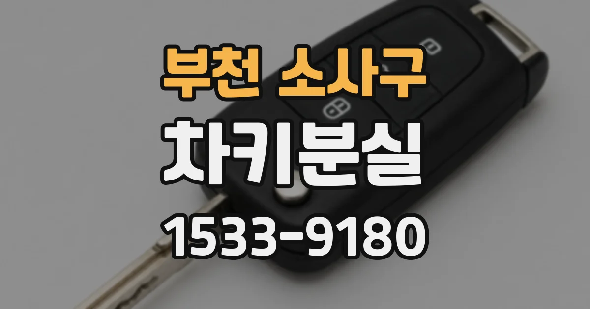 부천 소사구 차키분실