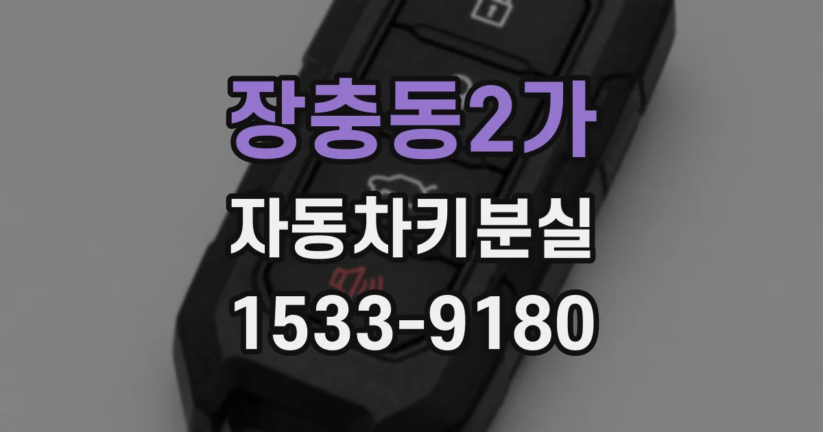 장충동2가 자동차키분실